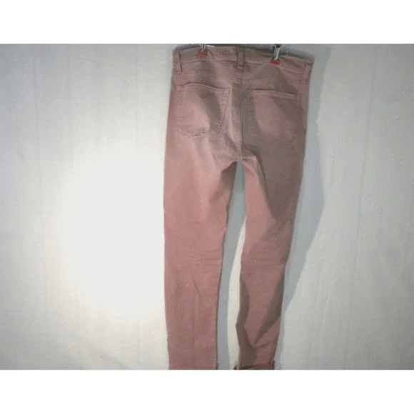 J Brand Tyler Jeans Mens 33x32‎ Thrashed Radish Red Denim Slim Fit Distressed - Picture 5 of 16
